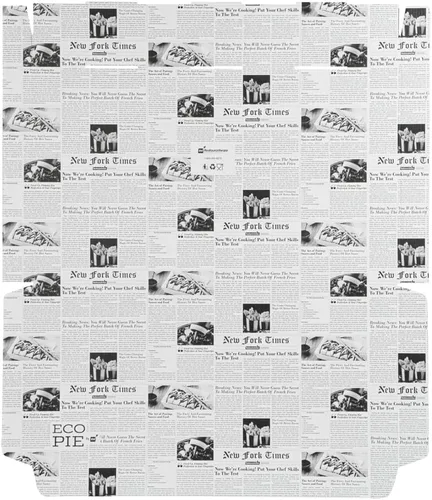 Vista 89 de Restaurantware - Cajas para pizza, 50 unidades, 14 x 7 x 1.5 pulgadas, embalaje de papel de cartón corrugado con bloqueo de pestañas, resistente a