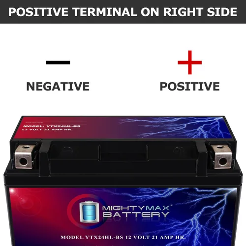 Vista 3 de Mighty Max Battery YTX24HL-BS 12V 21AH SLA Batería para Arctic Cat Prowler 650 2006-2010