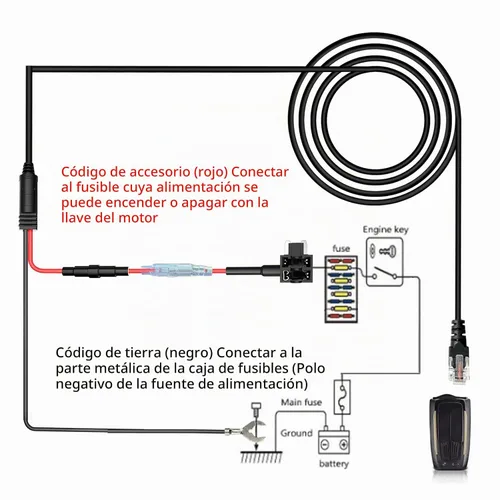 Vista 2 de Kit de cable duro del detector de radar para EscortValentine One RJ11