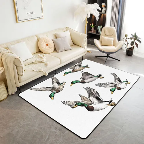 Vista 16 de Feelyou Tapete de jacquard para interiores para niños y niñas, 3 x 5, patrón floral, alfombra de sala de estar, alfombra de decoración floral ultra