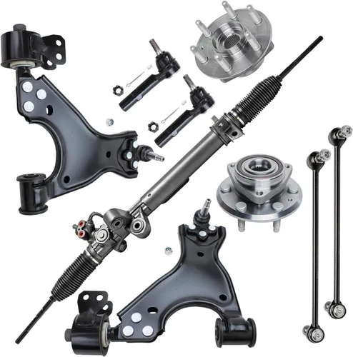 Vista 28 de Detroit Axle - Kit de suspensión delantera 4WD para Nissan Frontier Pathfinder Xterra, 2 cubos de rodamientos de ruedas, 2 brazos de control