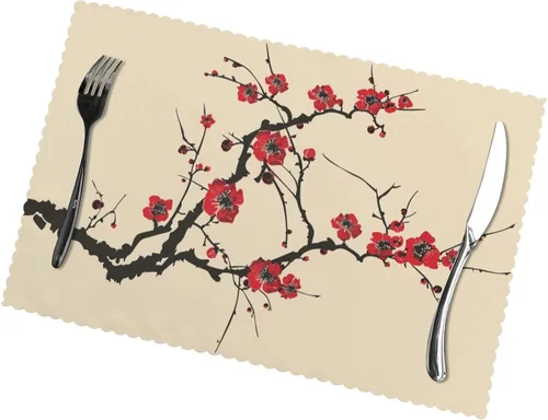 Vista 14 de Juego de 6 manteles individuales románticos de la Torre Eiffel para el día de San Valentín, lavables, para cocina, comedor, decoración del hogar, 12