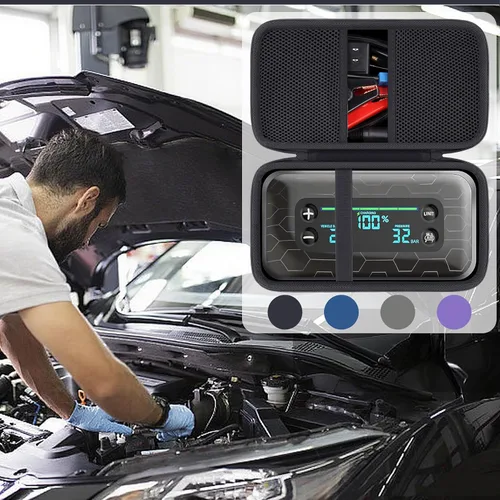 Vista 9 de khanka Estuche de almacenamiento para HALO Bolt Ultimate 2.0/HALO Bolt Air +1750 Arrancador de batería portátil para automóvil, solo estuche (negro)