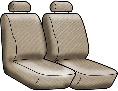 Vista 2 de Coverking - Funda de asiento delantero 50/50 para modelos de Chevrolet Tahoe, neopreno (negro)