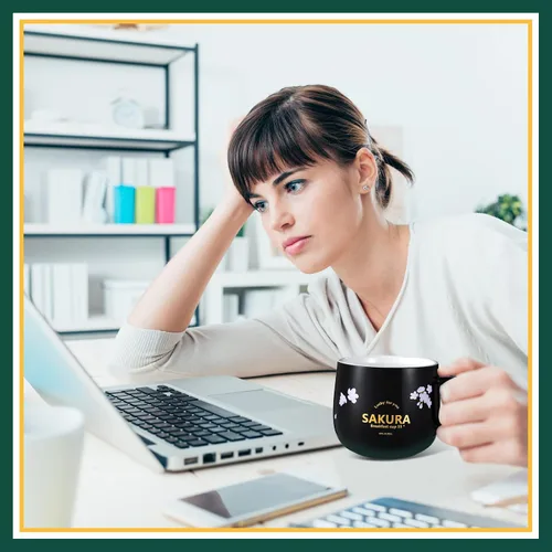 Vista 7 de Honeydak Juego de tazas de café, calentador de tazas de gato lindo para mujeres, calentadores de café con calefacción para mamá, oficina en casa