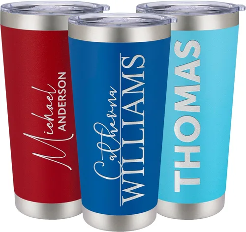 Vista 26 de Vasos de viaje personalizado de 20 y 30 onzas, con aislamiento