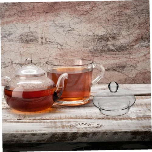 Vista 6 de DOITOOL Infusor de té 3 piezas de tapa de vidrio de repuesto, tapas transparentes, tapa de tetera para tetera pequeña, ollas de té de vidrio