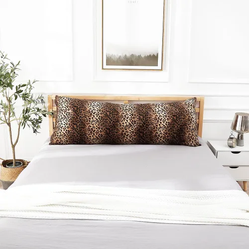 Vista 14 de CARRIE HOME Almohadas de Cuello de Microcuentas con Estampado de Leopardo Cilíndricas Tipo Puff Suaves - Almohada Pequeña de Rollo para Brazo