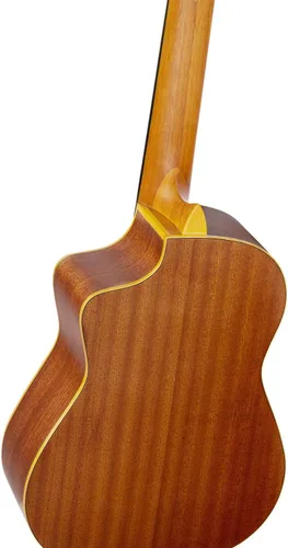 Vista 4 de RQ39E Ortega Guitars Requinto Series Pro - Guitarra acústica eléctrica de nailon con bolsa