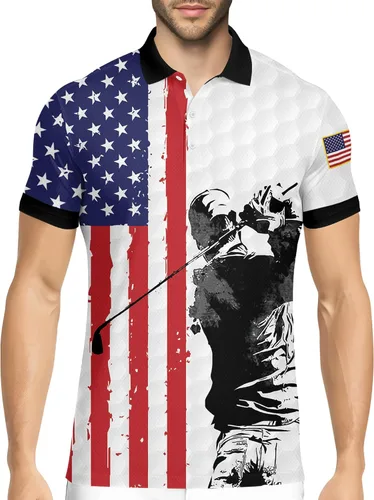 Vista 37 de HIVICHI Camisas de golf divertidas para hombre con patrón estampado loco colorido y novedad de alto rendimiento que absorbe la humedad, camisa tipo