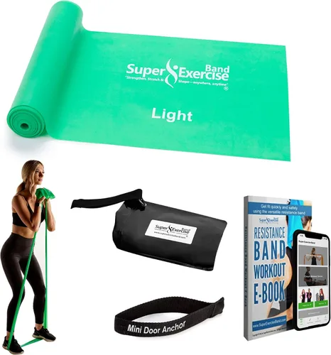Vista 20 de Resistance Bands for Working Out 7Ft Long Resistance Bands Super Exercise Bands with Carry Pouch and Door Anchor I Latex Free Workout Bands