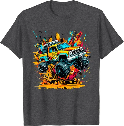 Vista 40 de Monster Trucks Are My Jam - Camiseta Monster Truck, Negro