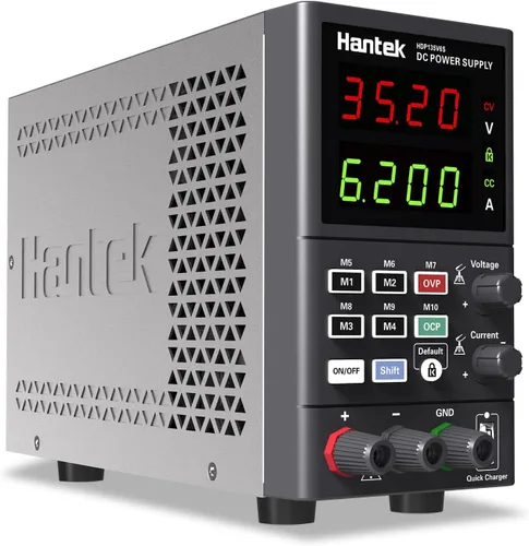 Vista 8 de Hantek Fuente de alimentación de CC variable, 35 V 6 A, pantalla de 4 dígitos, voltaje y corriente ajustable, fuente de alimentación de banco