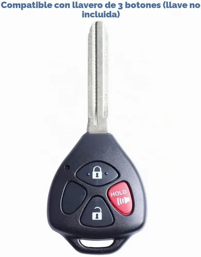 Vista 2 de Funda protectora de TPU suave de 360 grados compatible con Toyota Rav4 2005-2010 Scion TC 2007-2013 Yaris llavero de entrada sin llave (negro)