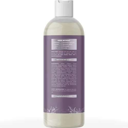 Vista 2 de Champú Sage anticaspa con argán, jojoba y spikenard orgánico, 100% natural, sin sulfatos, tratamiento para hombres y mujeres, fórmula antiséptica