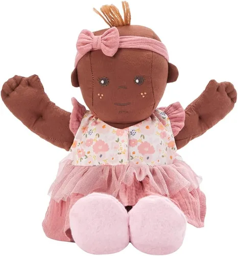 Vista 4 de Madame Alexander Muñeca de tela Baby Alex de 12 pulgadas, tono de piel oscuro Bebé Alex