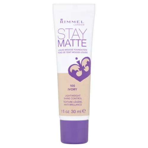 Vista 12 de 3 x Rimmel London Stay Matte - Base líquida mousse mate 30ml - 201 Beige clásico