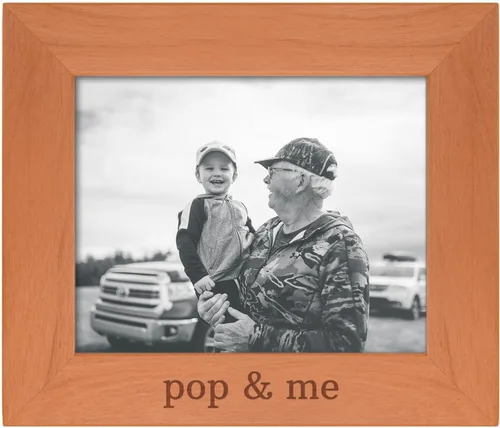Vista 18 de Personalized Gifts Grandpa Gift Grandpa and Me Grandchild - Marco de fotos de madera natural grabado de 4 x 6 pulgadas, diseño de paisaje