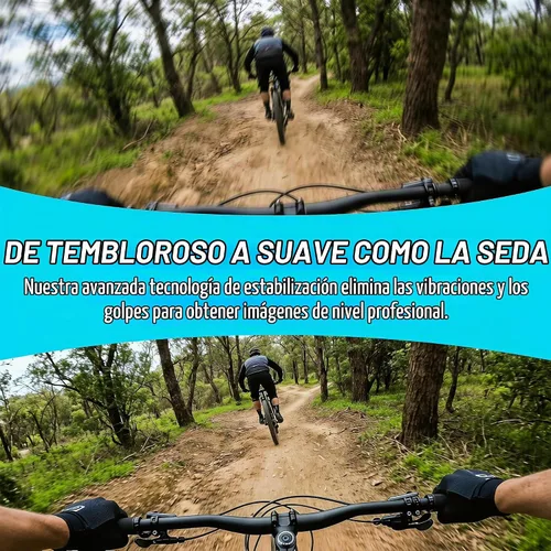 Vista 6 de JETO 4K mini cámara 32GB, cámara POV de la motocicleta de EIS