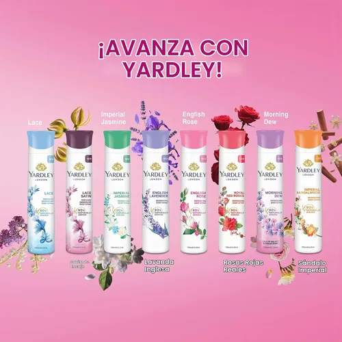 Vista 8 de Yardley English Rose Body 5.1 fl oz 5 oz Spray corporal refrescante (Jazmín, 5.07 onzas líquidas (paquete de 1))