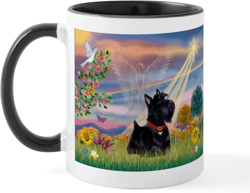 Vista 16 de CafePress Cloud Angel & Scotty Taza de café de cerámica (11 oz)