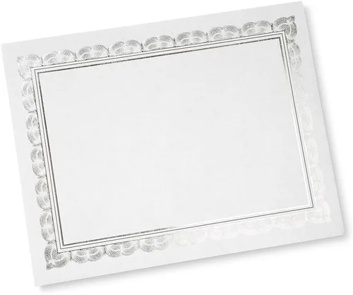 Vista 14 de Gartner Studios Papel de Certificado con Estrellas Abstractas en Lámina, Papelería Personalizada, Estampado en Lámina, 8.5" x 11", 15 Hojas
