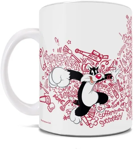 Vista 385 de Trend Setters Friends the Television Show – 25 años – Mercancía oficial – Taza de café o té de cerámica blanca de 11 onzas – perfecta para regalar