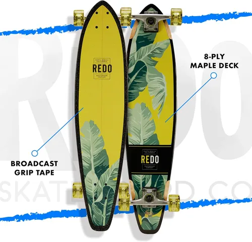 Vista 3 de ReDo Skateboard Co. ReDo Skateboard Kids San Diego Palms Cruiser - Patineta completa, multicolor