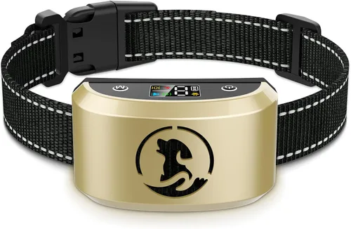 Vista 15 de Collar antiladridos para perros grandes y medianos, recargable, con 8 pitidos de vibración de sensibilidad ajustables, IP67, impermeable