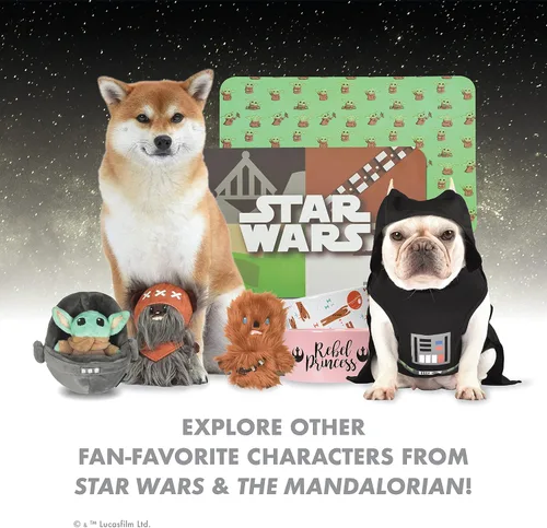 Vista 7 de Star Wars for Pets C3PO - Arnés para perro para perros pequeños, pequeño (S) Arnés amarillo para perro pequeño, arnés para perro sin tirones