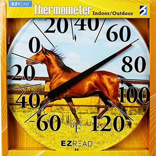 Vista 4 de Headwind EZRead - Termómetro de esfera decorativa, termómetro de pared para interiores y exteriores de 12.5 pulgadas, esfera de patio resistente a