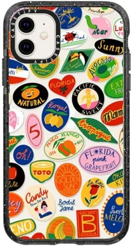 Vista 70 de Funda Impact de CASETiFY para iPhone 11 - Tiempo A Solas de Esther Kim - Negro Claro
