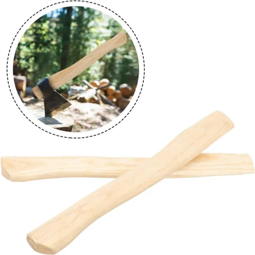 Vista 6 de DOITOOL 2 piezas de hacha de madera de repuesto de mango de hacha de hacha de madera de nogal, piezas de hacha, accesorios para el hogar, camping al