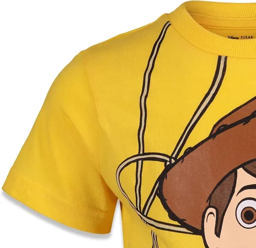 Vista 7 de Disney Pixar Toy Story Rex Slinky Dog Buzz Lightyear 4 Pack T-Shirts Infant to Big Kid