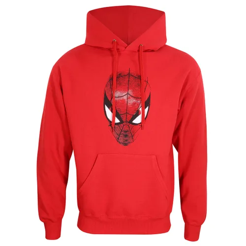 Vista 2 de Sudadera con Capucha Unisex Spider-Man Spider Crest Rojo