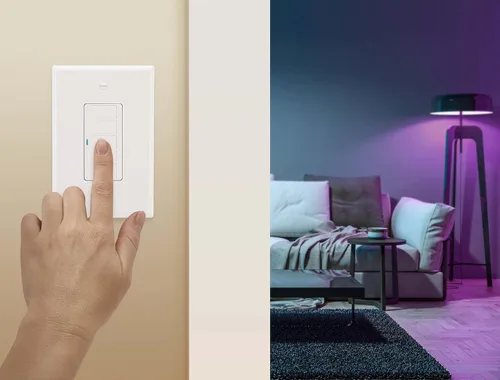 Vista 3 de Cree Connected Max Smart In-Wall Controlador de escena de 5 botones para bombillas inteligentes Connected Max, compatible con cualquier bombilla