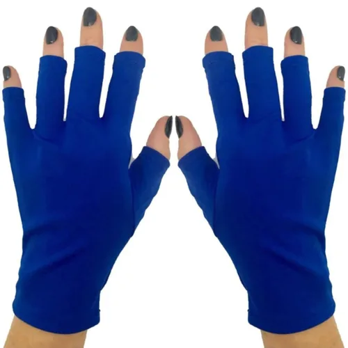 Vista 35 de ManiGlovz - Guantes de uñas originales con protección UPF 50+ UV Manicura de gel y guantes anti UV sin dedos para mujeres Se pueden utilizar