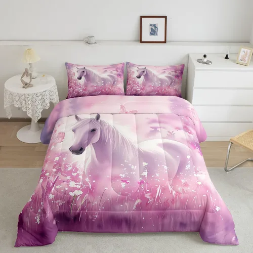 Vista 10 de Erosebridal Happy Camping - Edredón tamaño individual para niños, juego de ropa de cama de animales del bosque del bosque para bebés, niños y niñas