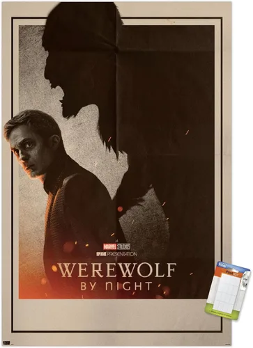 Vista 12 de Trends International Marvel Werewolf By Night - Póster de pared de una hoja, 22.4 pulgadas de largo x 14.7 pulgadas, versión enmarcada de madera