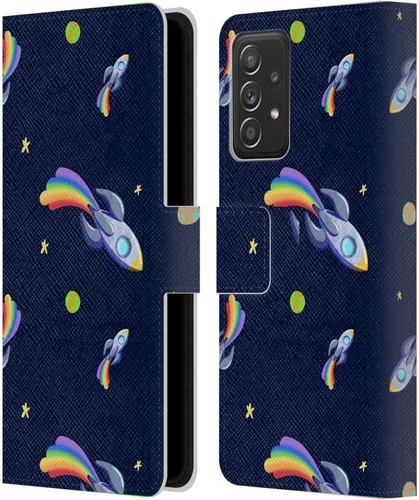 Vista 247 de Head Case Designs Officially Licensed Carla Morrow Colorful Space Dice Patterns Leather Wallet Case Compatible with Samsung Galaxy A07 4G