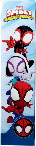 Vista 5 de Marvel Ghost Spider Toddler Dress-Up Box Set – Costume Top, Fabric Mask, Web Shield Accessory, and Mini Toy Vehicle (3T-4T) Multi
