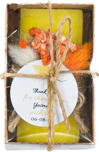 Vista 31 de Paquete de 10 decoraciones para baby shower de Happy Times Favors, regalos para baby shower, jabón mini vegano personalizado hecho a mano con aroma