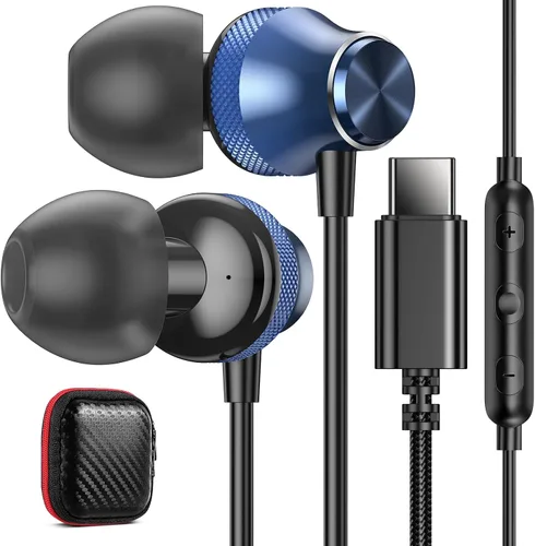 Vista 8 de Auriculares con cable USB C con micrófono para Google Pixel 11 10 10a 9 9a