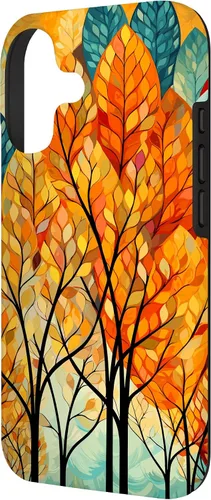 Vista 2 de Fall Theme & Autumn Leaves & Colorful Trees, Fall Colors Case for iPhone 17