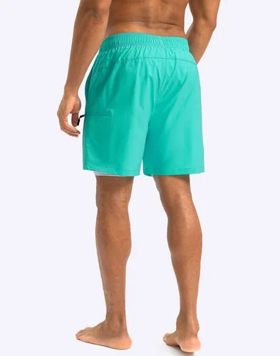 Vista 3 de G Gradual Mens Swim Trunks with Compression Liner 5 inch Inseam Quick Dry Bathing Suits with Zipper Pocket-No Thigh Chafing