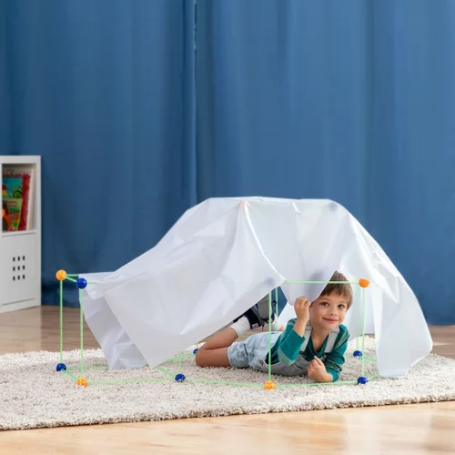 Vista 6 de Kit de Construcción de Fuertes para Niños Archikitt InnovaGoods 85 Piezas