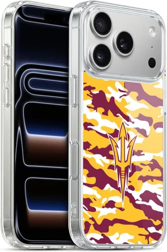 Vista 196 de Head Case Designs Funda de gel ASU Camou con licencia oficial de la Universidad Estatal de Arizona [protección de grado militar] compatible