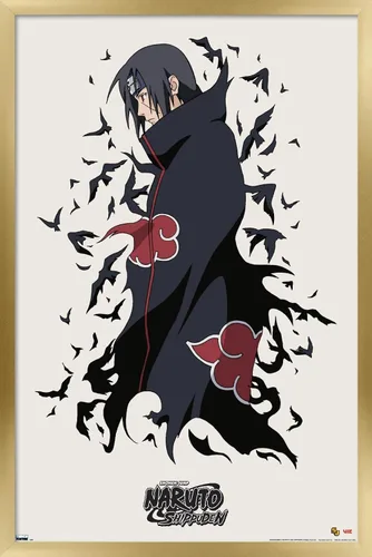 Vista 14 de Trends International Naruto Shippuden - Póster de pared de Itachi, 14.725 x 22.375 pulgadas, versión enmarcada de madera de granero