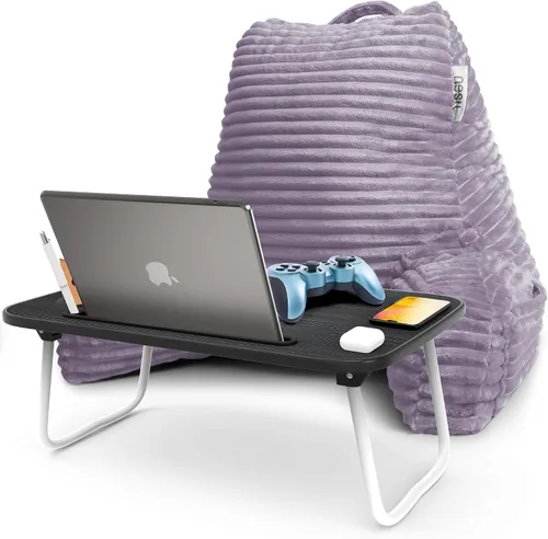 Vista 47 de Nestl Almohada de lectura para niños y adolescentes con espuma viscoelástica triturada, almohadas de respaldo de felpa de corte lujoso para leer