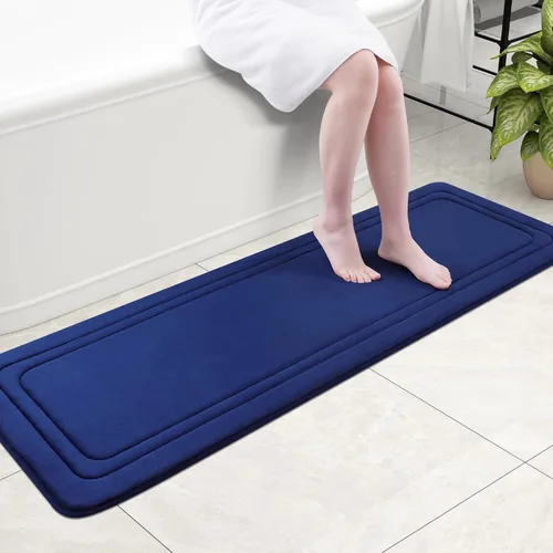 Vista 19 de Grandaily Alfombra de Baño de Espuma Viscoelástica 24x16, Ultra Suave, Antideslizante y Absorbente, Alfombras de Baño Lavables a Máquina y Secables